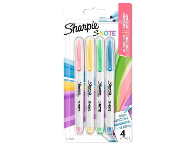 Tekstmarker SHARPIE S-Note pastell (4)