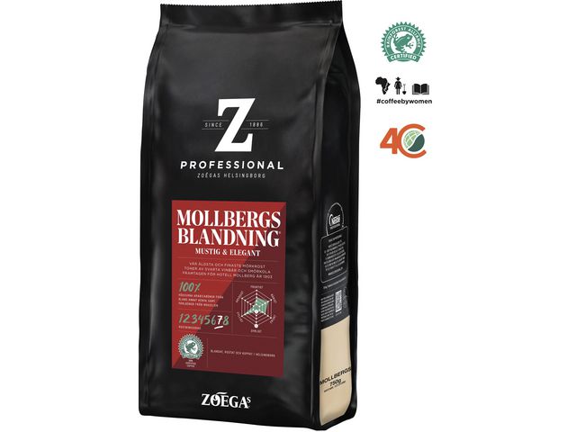 Kaffe Zoégas Mollbergs h. bønner 750g
