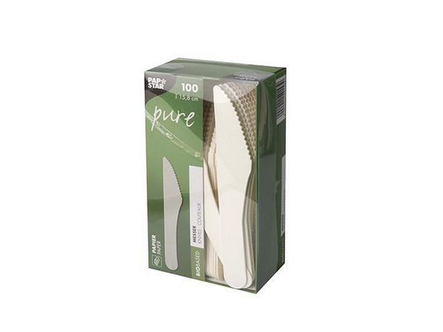 Kniv PURE papp 15,8cm hvit (100)