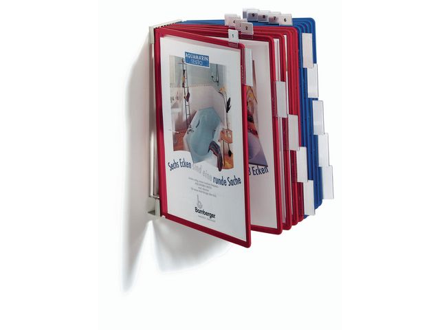 Veggfeste DURABLE Function A4 10 lom grå