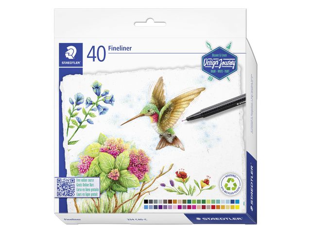 Fineliner STAEDTLER Triplus 40 ass (40)