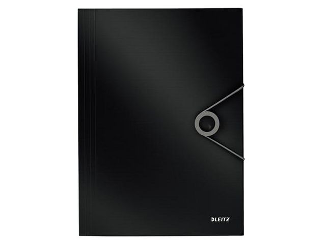Strikkmappe LEITZ Solid A4 PP sort
