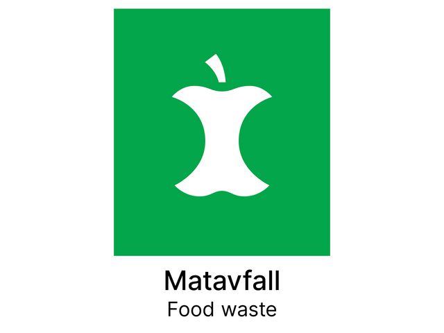 Kildesorteringsetikett Matavfall