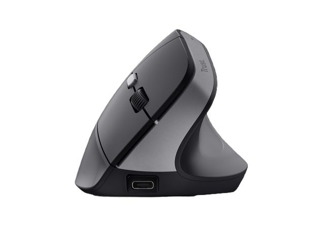 Mus TRUST Bayo II ergo Sort trådløs