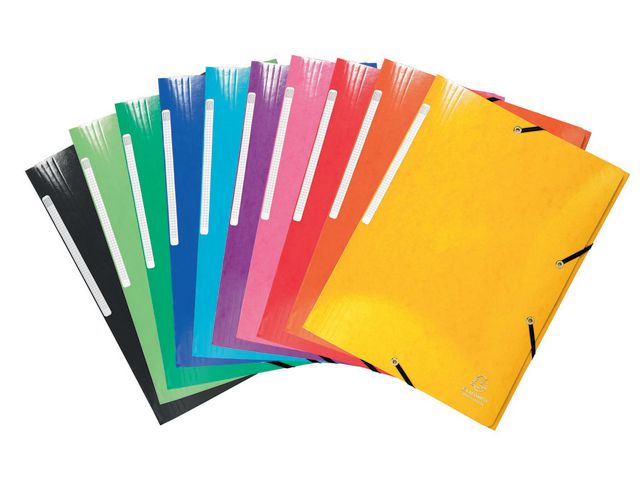 Strikkmappe EXACOMPTA 3klaff 600g ass