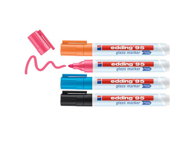 Merkepenn EDDING 95 glass ass.m/sort (4)