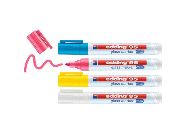 Merkepenn EDDING 95 glass ass.m/hvit (4)