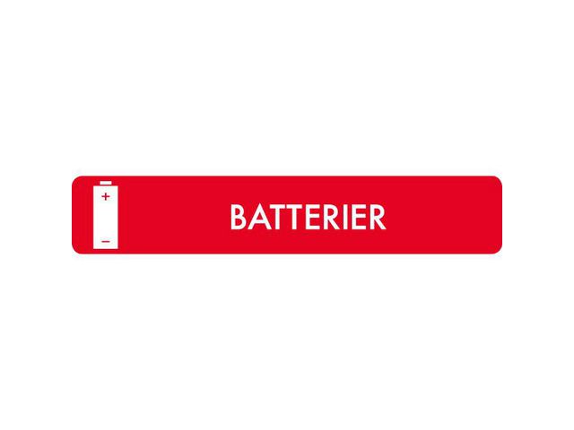 Kildesorteringsmagnet Batterier 16x3cm