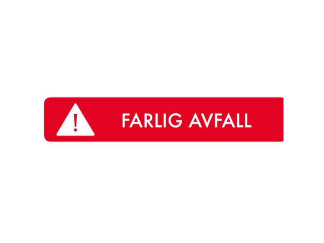 Kildesorteringsmagnet Farlig avfall16x3