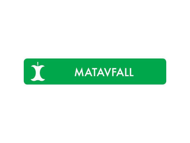 Kildesorteringsmagnet Matavfall 16x3cm