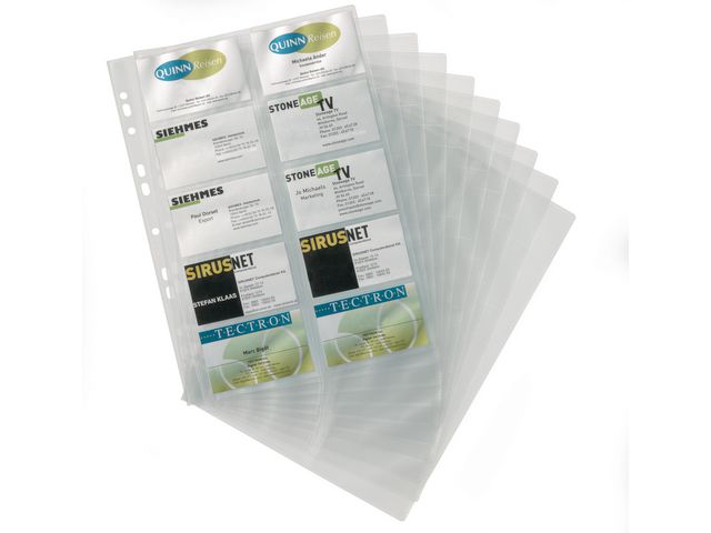 Visittkortlomme DURABLE A4 10kort (10)