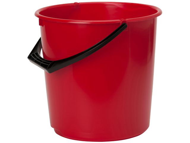 Bøtte BASICLEAN 10L rød