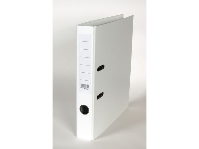 Smalordner A4 50mm u/skinne hvit