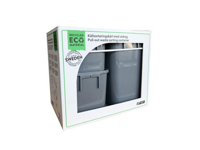 Kildesorteringssett matavf.m/uttr 3stk