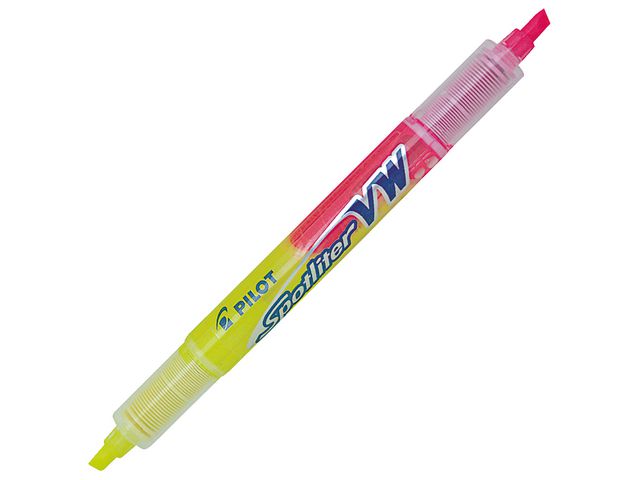 Tekstmarker PILOT Begreen Twin gul/rosa