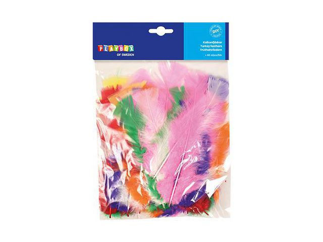 Kalkunfjær PLAYBOX (60)