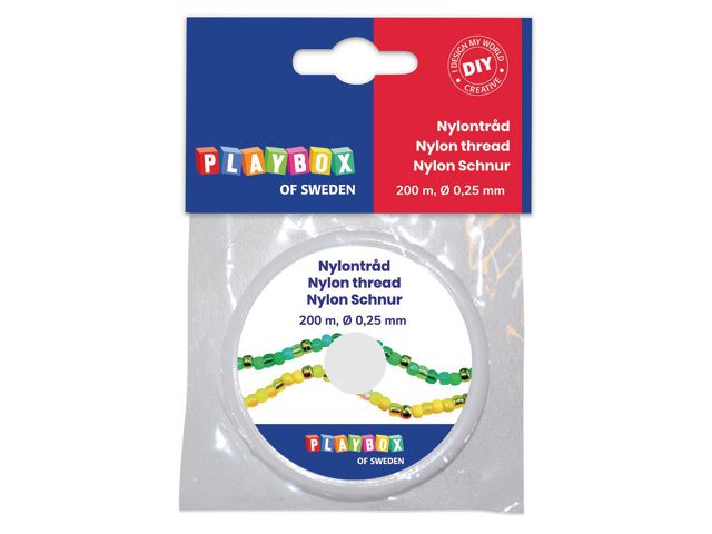 Nylontråd PLAYBOX spole 0,25mm 200m