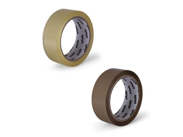 Emballasjetape ETAB PP 50mmx66m klar