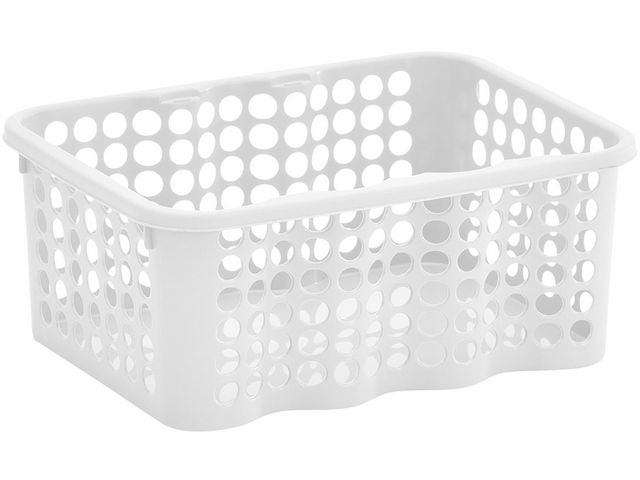 Oppbevaringskurv NORDISKA P liten hvit