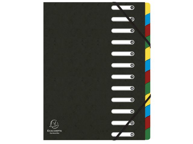 Sorteringsmappe EXACOMPTA 1-12 PP sort