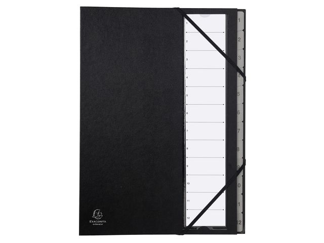 Sorteringsmappe EXACOMPTA 1-12 hard sort