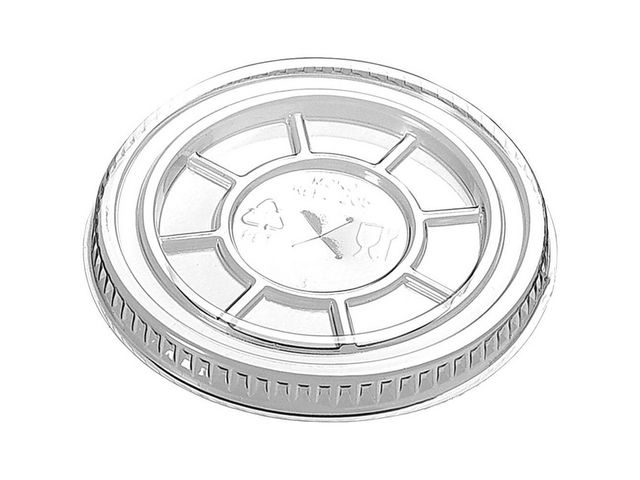 Lokk flatt PET 95mm m/hull  (50)