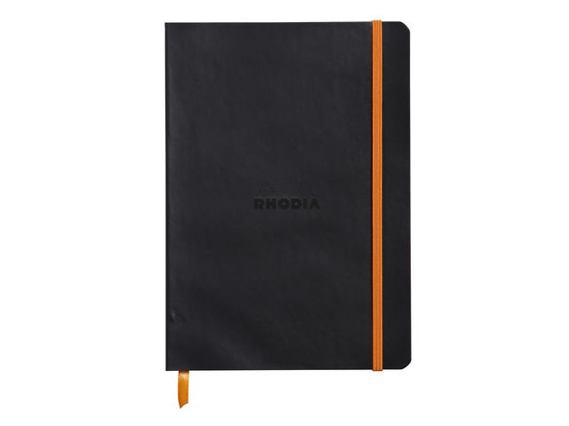 Notatbok RHODIA A5 90g linjert black
