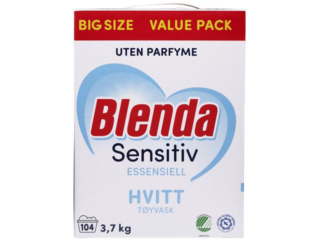 Tøyvask BLENDA Essensiell Hvitt 3,7kg
