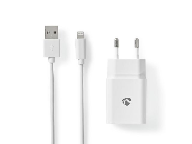 Vegglader NEDIS USB til lightning 1m