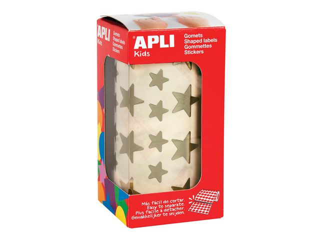 Stickers APLI stjerne gull 2str. (2360)