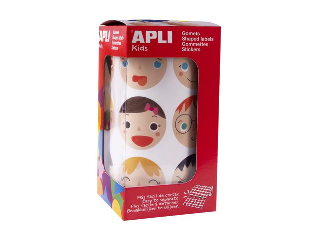 Stickers APLI ansikter Ø33mm (360)